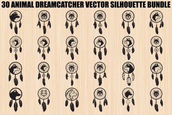 Animal Dreamcatcher Graphics & Illustrations for Crafters & Handmade Sellers