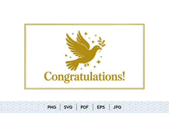 Congratulations Dove Design: Elegant Graphics for Local Branding