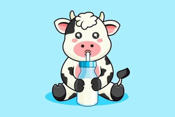 Cute Baby Cow Graphics for Cricut & Handmade Business Use