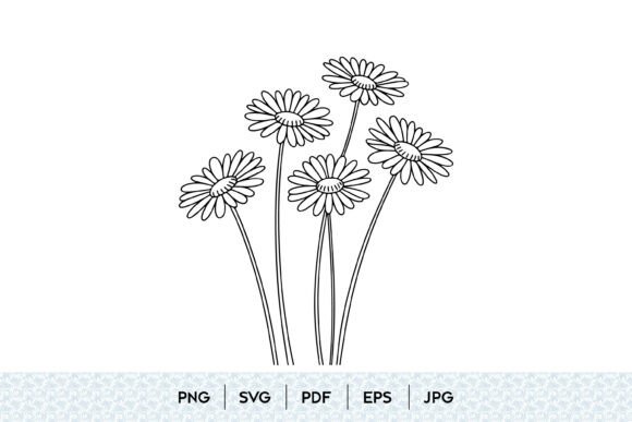 Daisy Flower Bouquet SVG: A Versatile Graphic for Bloggers & Digital Publishers