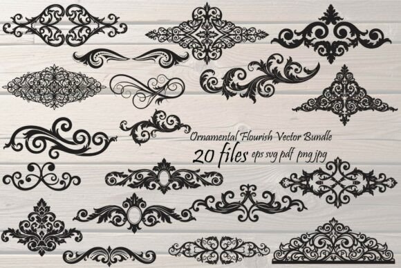 Elegant Vintage Graphics & Illustrations for Ornamental Branding