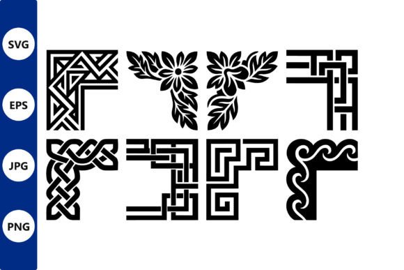Intricate Border Vector Set: Elegant Graphics for Editorial and Web Illustrations