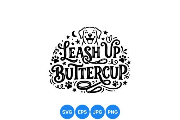 Leash Up Dog SVG Design: Playful Illustrations for Lively Brand Graphics