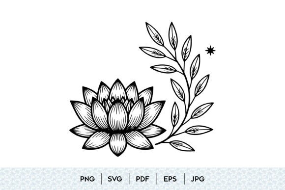 Lotus Flower SVG for Branding & Marketing Visuals