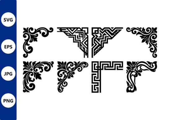 Ornate Vector Corner Flourishes Border Review