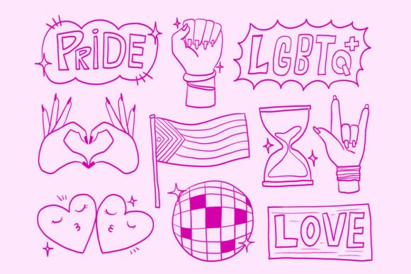 Pink Pride Graphics & Illustrations for Expressive Branding
